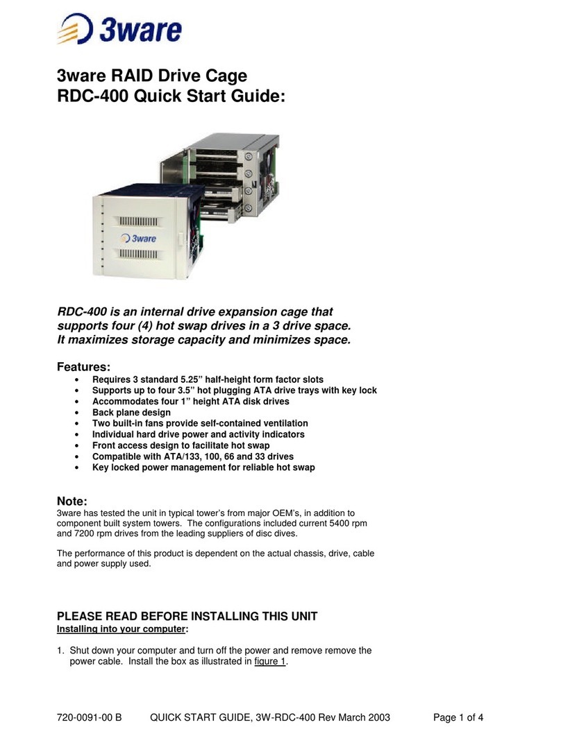 3Ware RDC-400 quick start guide