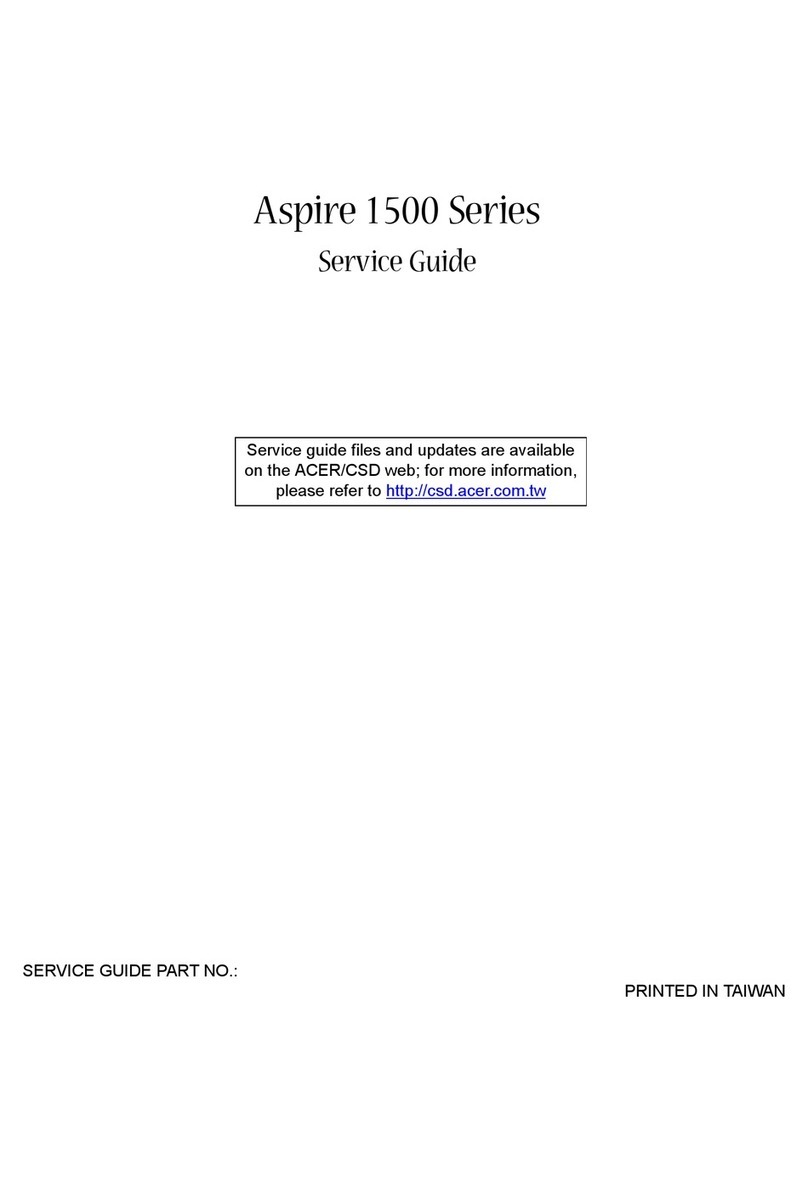 Acer Aspire 1500 series Service guide
