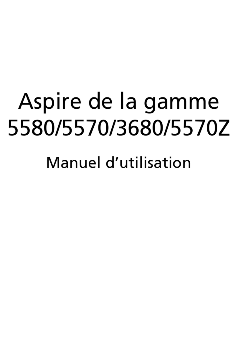 Acer 5570-2052 - Aspire - Pentium Dual Core 1.73... Manuel d'utilisation