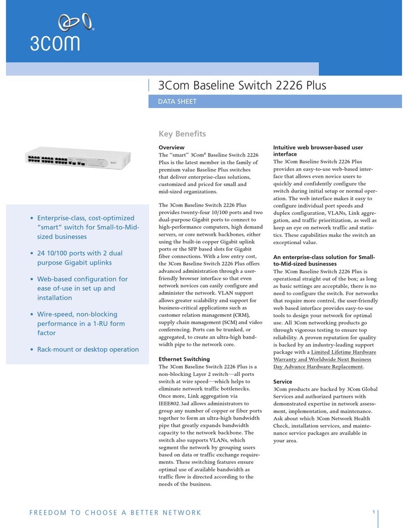 3Com Baseline 2226 Plus User manual