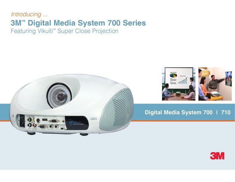 3M Digital Media System 700 Series Specifications