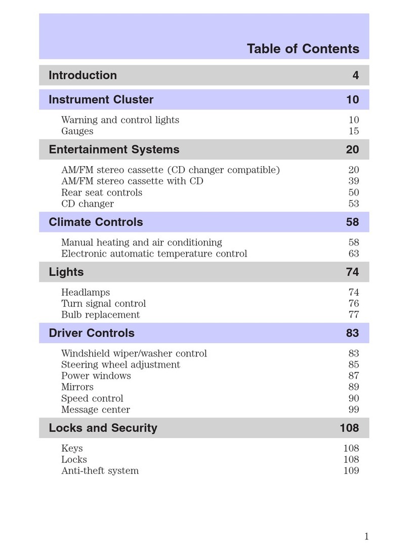Mercury 2002 Villager User manual