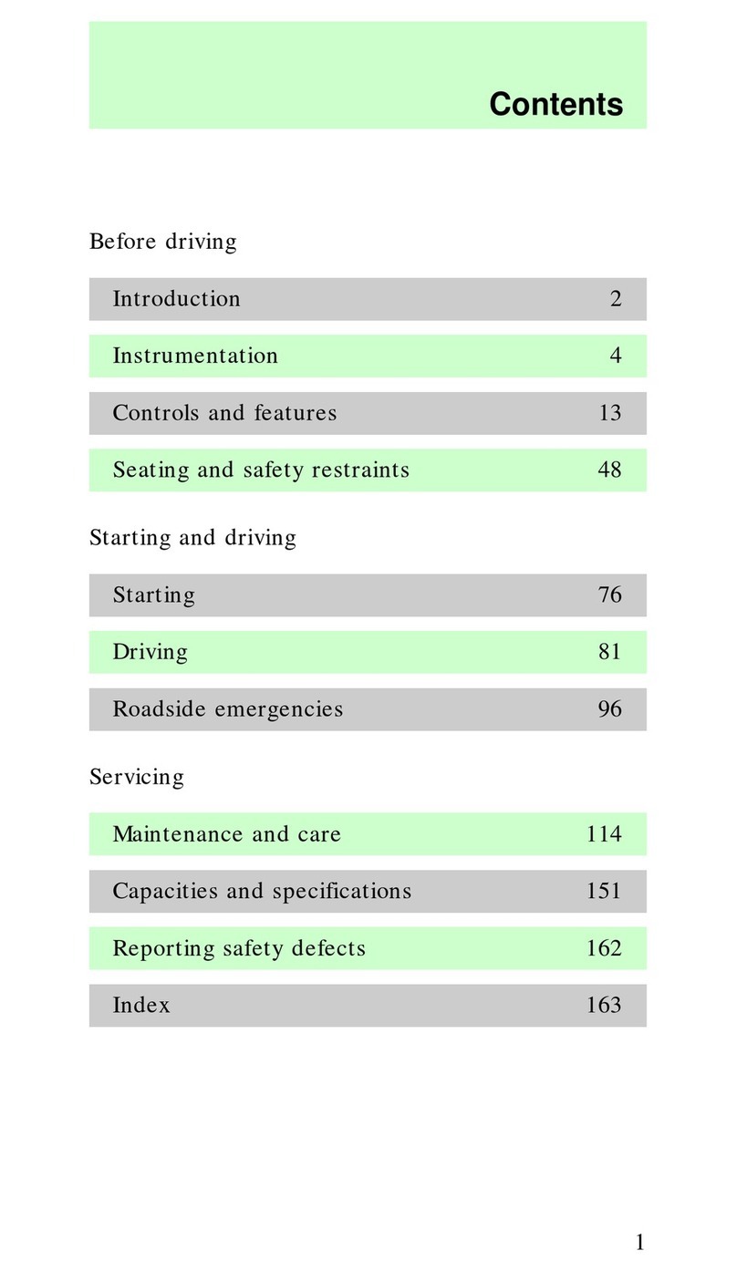 Mercury 1997 Sable User manual