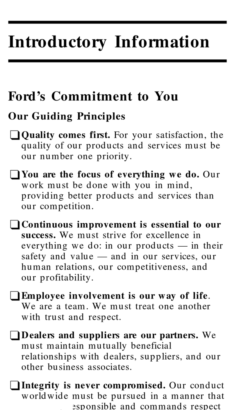Mercury 1996 Cougar User manual