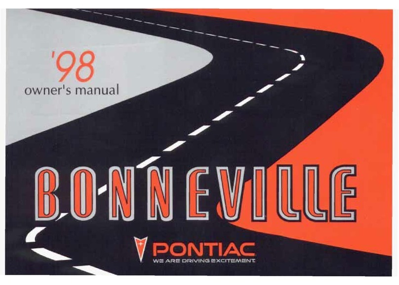 Pontiac 1998 Bonneville User manual