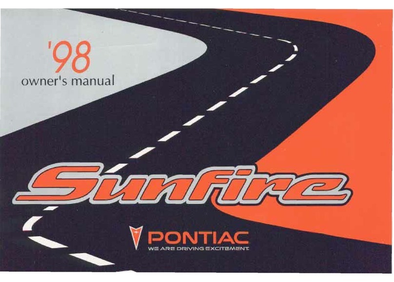 Pontiac 1998 Sunfire User manual
