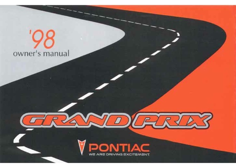 Pontiac 1998 Grand Prix User manual