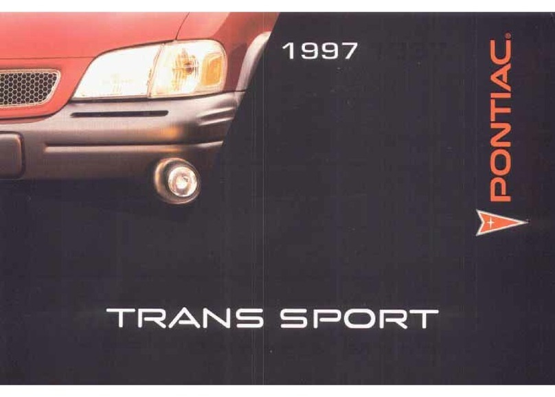 Pontiac 1997 Trans Sport User manual