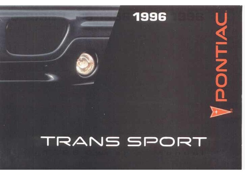 Pontiac 1996 Trans Sport User manual