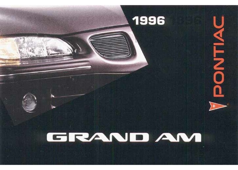 Pontiac 1996 Grand Am User manual