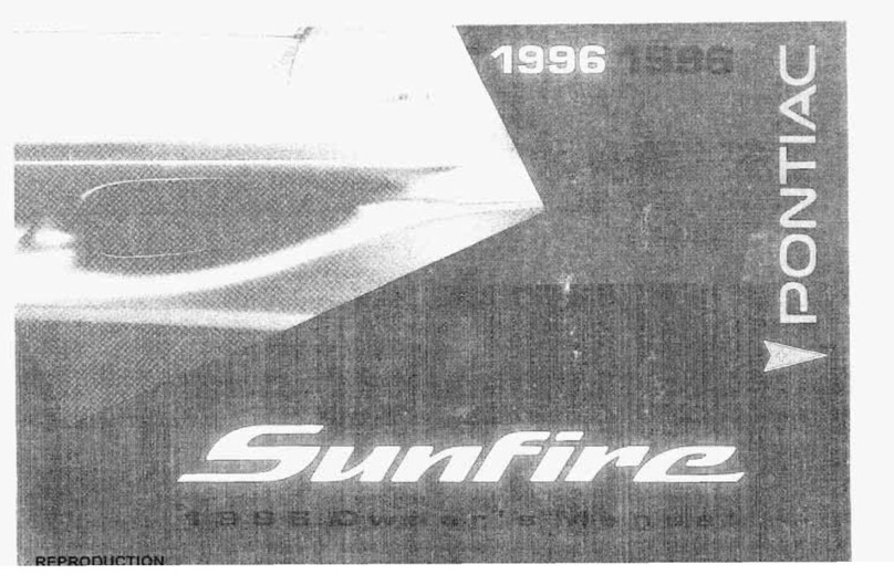 Pontiac 1996 Sunfire User manual