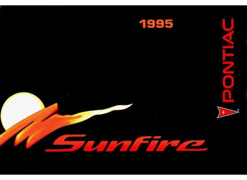 Pontiac 1995 Sunfire User manual