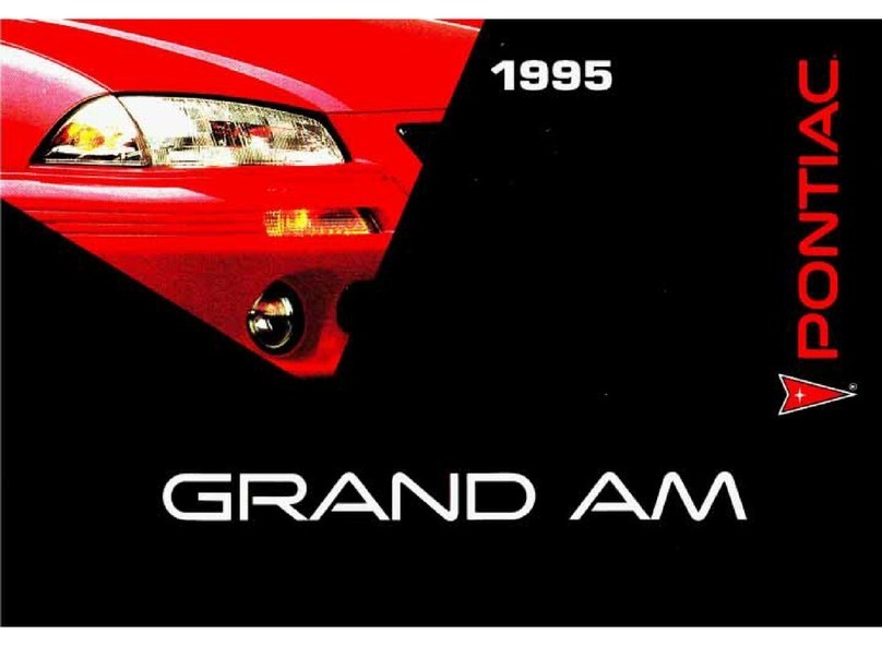 Pontiac 1995 Grand Am User manual Pontiac 1995 Grand Am User manual