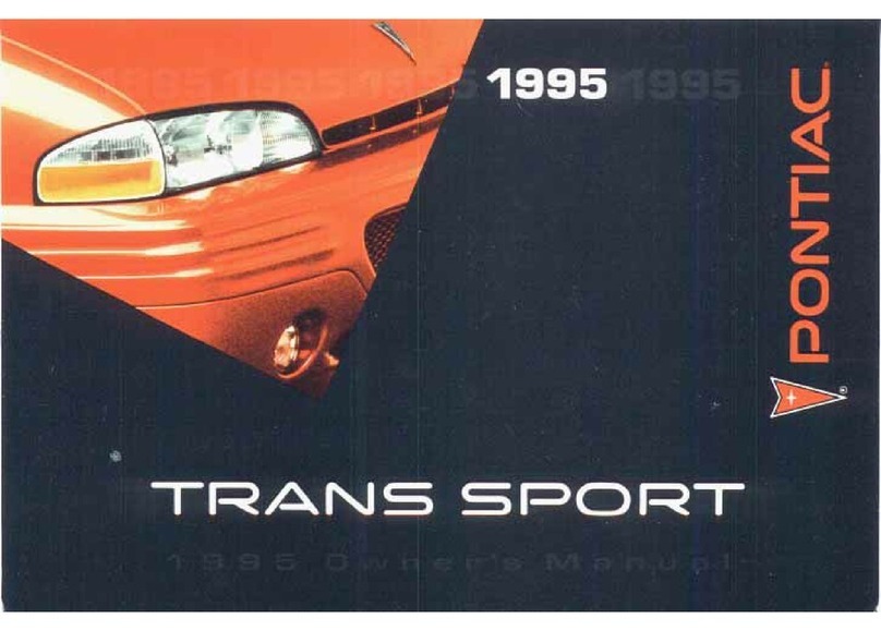 Pontiac 1995 Trans Sport User manual