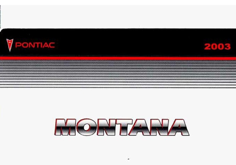 Pontiac 2003 Montana owner's manual