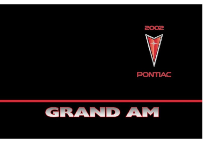 Pontiac 2002 Grand Am User manual