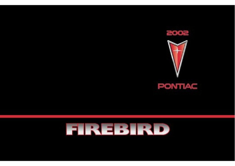 Pontiac 2002 Firebird User manual