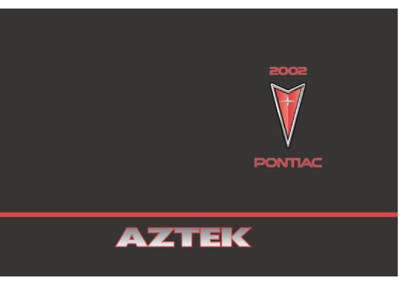 Pontiac 2002 Aztek User manual