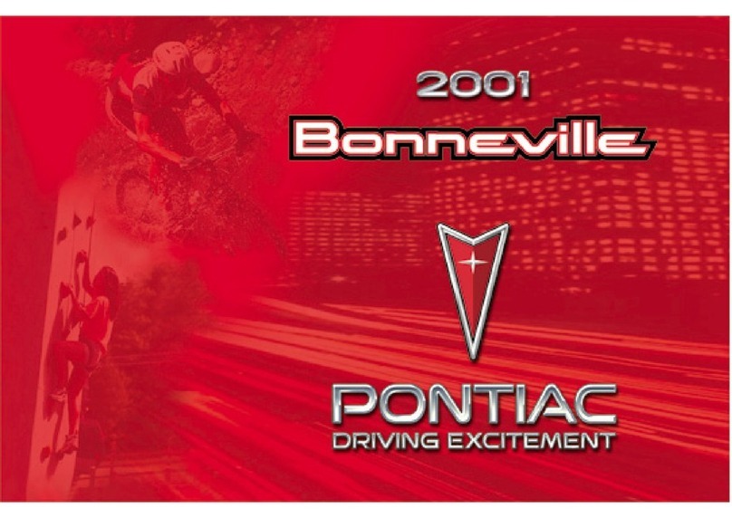 Pontiac 2001 Bonneville User manual