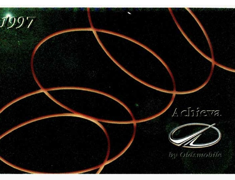 Oldsmobile 1997 Achieva User manual
