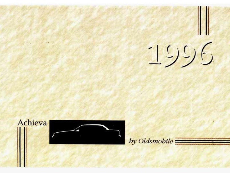 Oldsmobile 1996 Achieva owner's manual Oldsmobile 1996 Achieva owner's manual