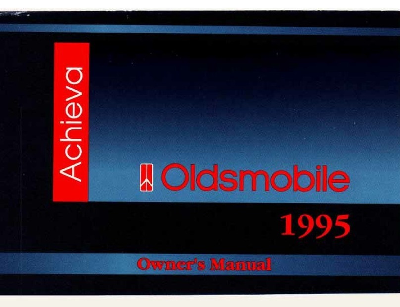 Oldsmobile 1995 Achieva User manual