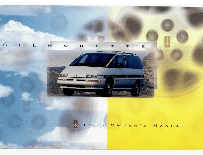 Oldsmobile 1993 Silhouette User manual