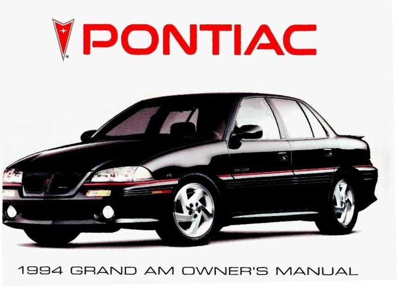 Pontiac 1994 Grand Am User manual Pontiac 1994 Grand Am User manual