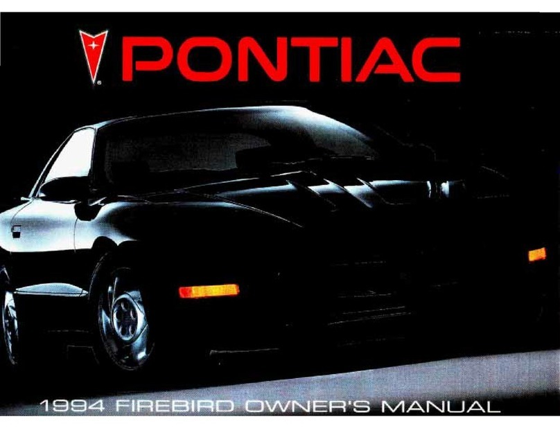 Pontiac 1994 Firebird User manual
