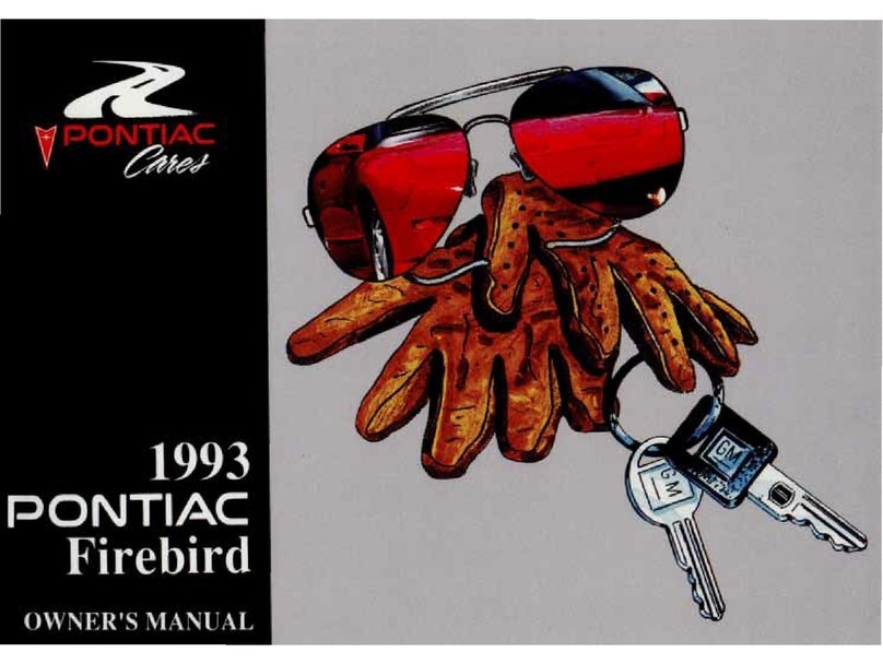 Pontiac 1993 Firebird User manual Pontiac 1993 Firebird User manual
