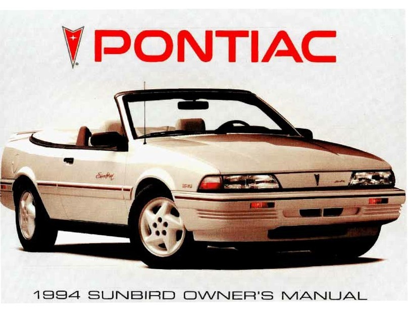 Pontiac 1993 Sunbird owner's manual