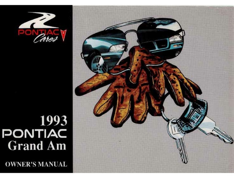 Pontiac 1993 Grand Am User manual