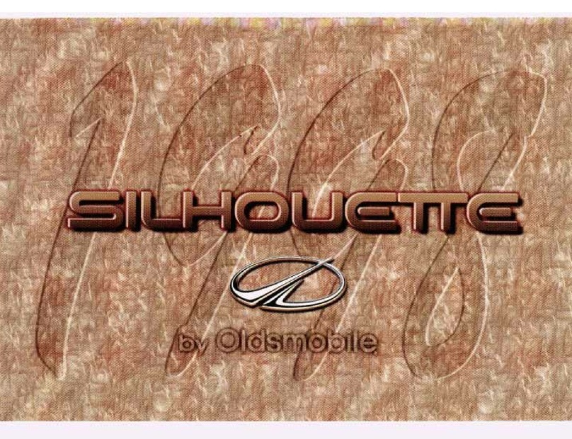 Oldsmobile 1998 Silhouette User manual Oldsmobile 1998 Silhouette User manual