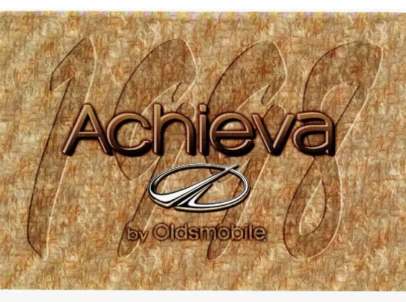 Oldsmobile 1998 Achieva User manual Oldsmobile 1998 Achieva User manual