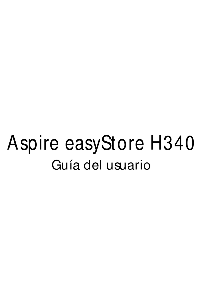 Acer Aspire easyStore H340 Quick start guide