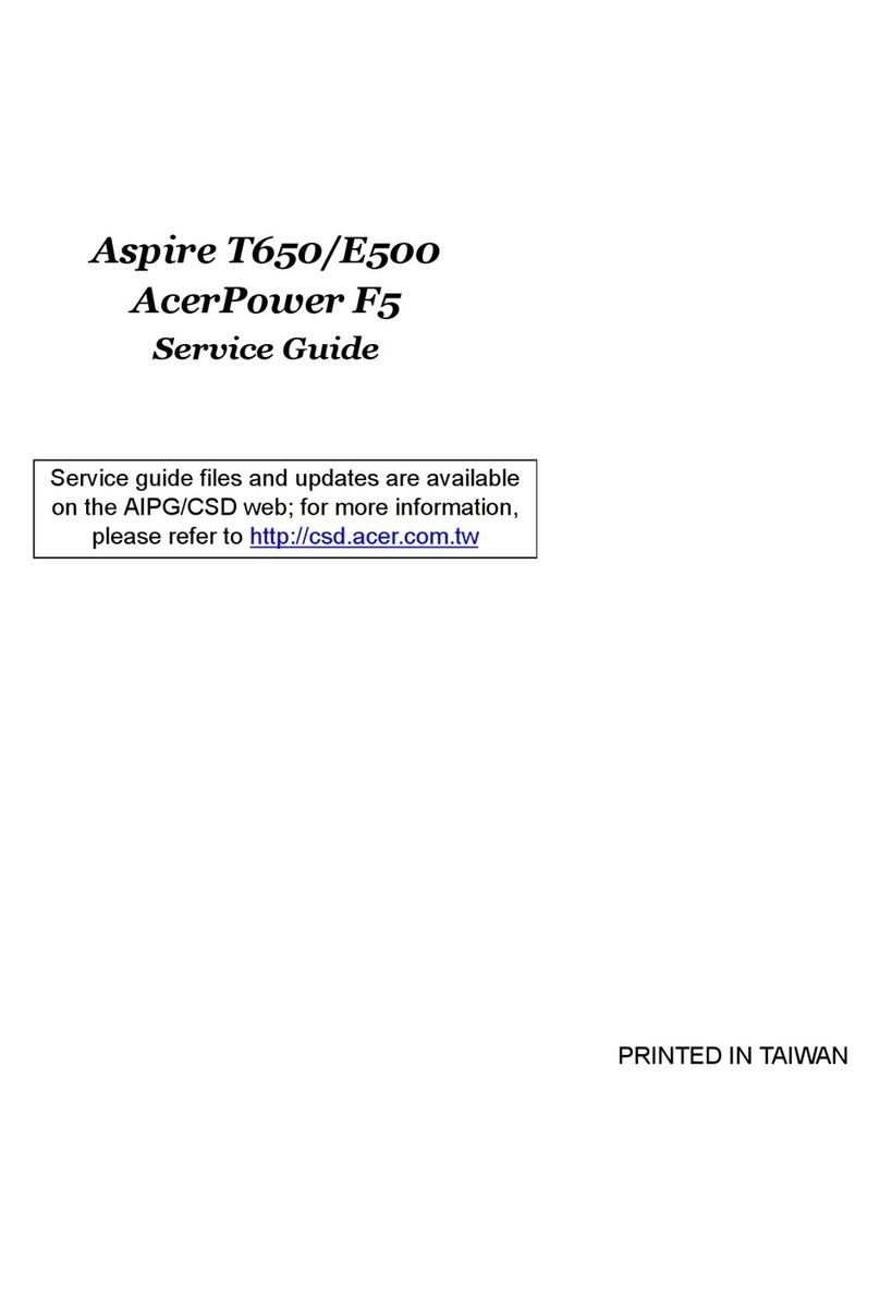 Acer Aspire E500 User manual