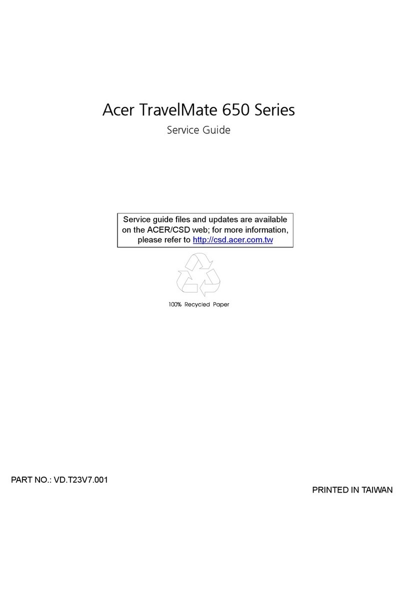 Acer TravelMate 650 Series Service guide