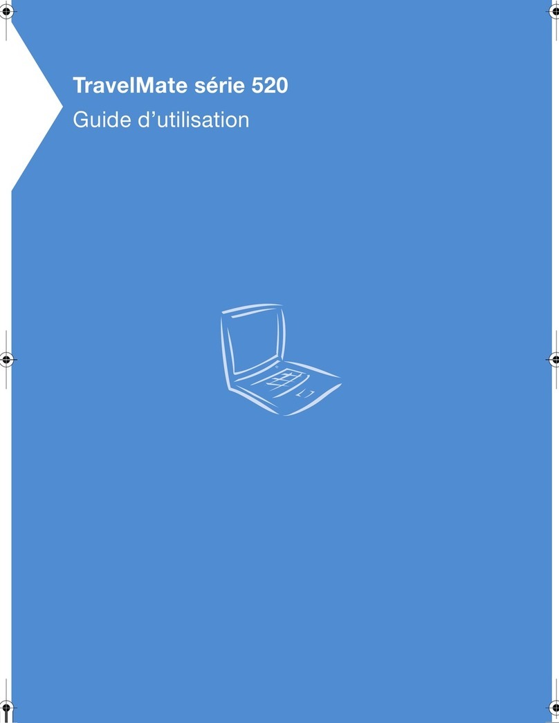 Acer TravelMate 520 Series Guide d'utilisation