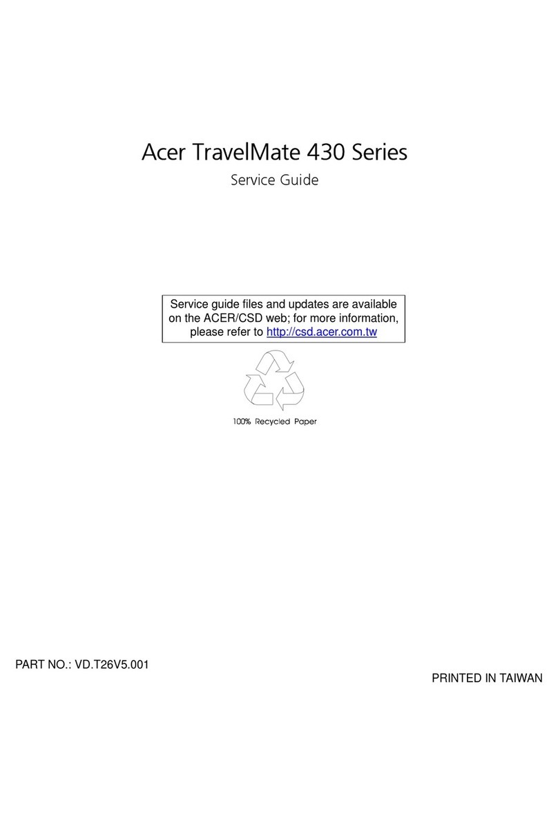 Acer TravelMate 430 Service guide