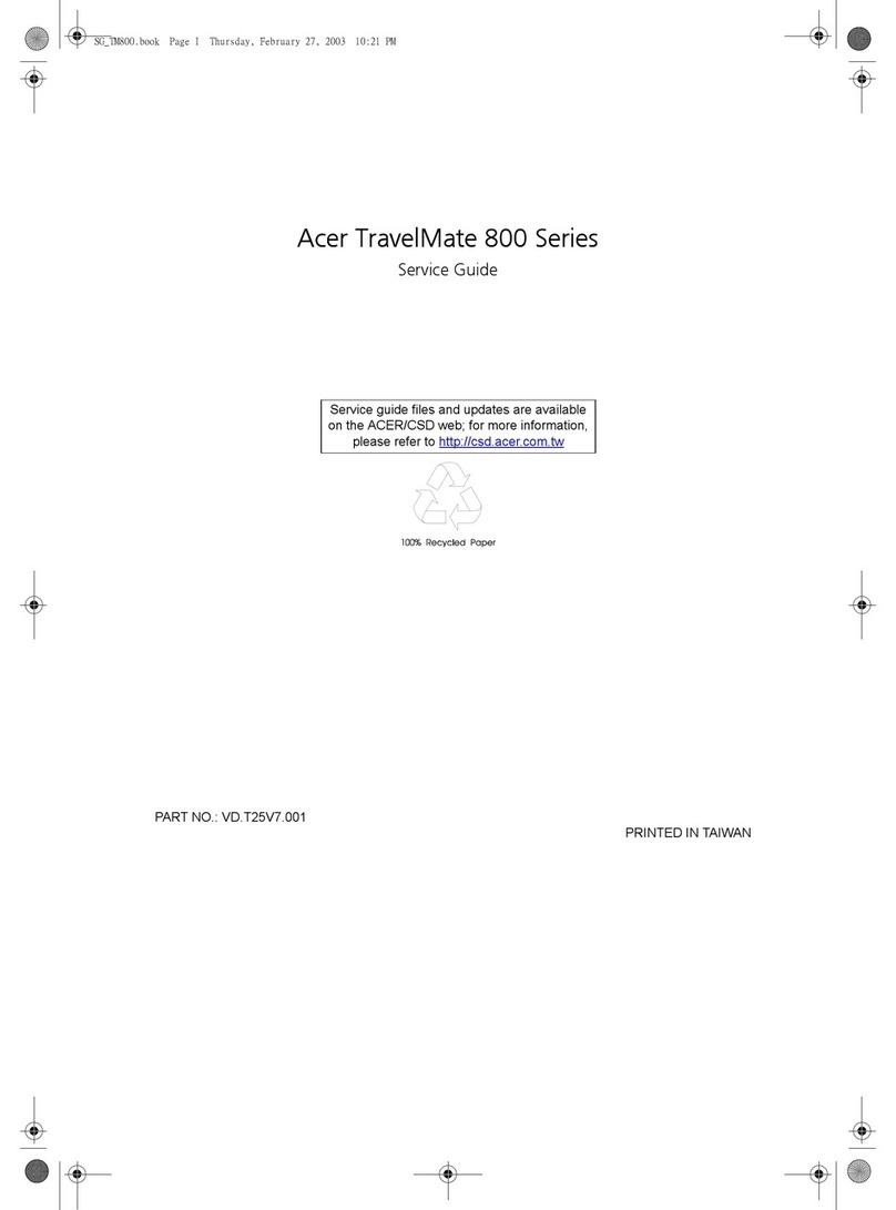 Acer TravelMate 800 Series Service guide