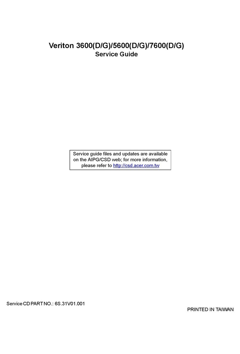Acer Veriton 3600G User manual