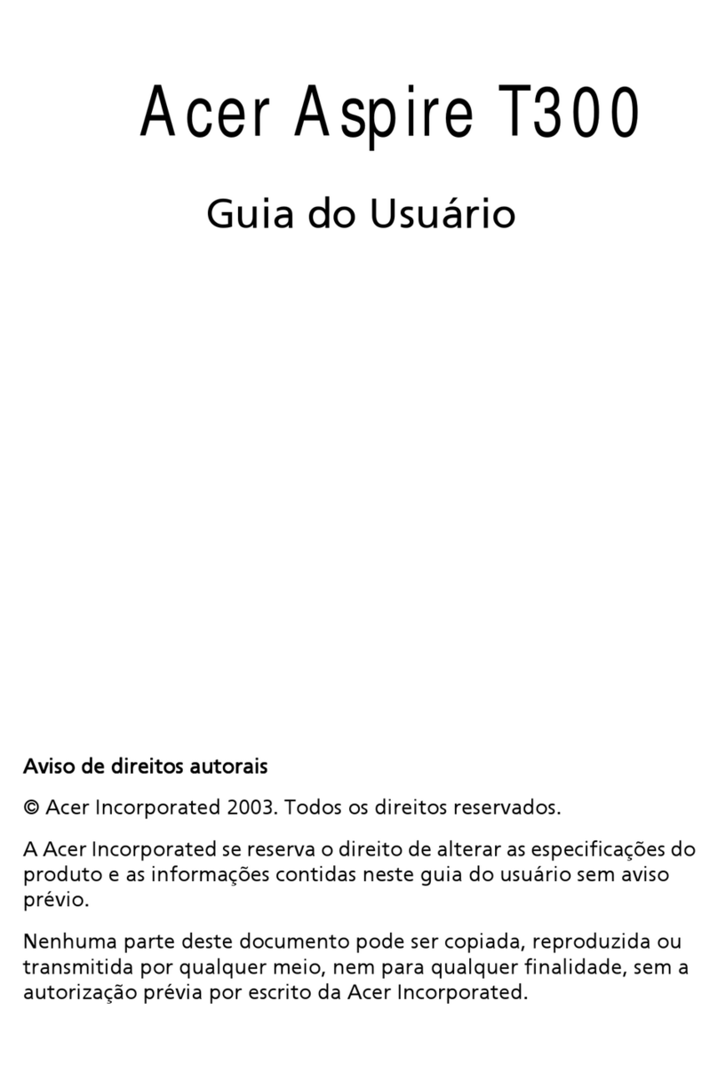 Acer Aspire T300 Training manual