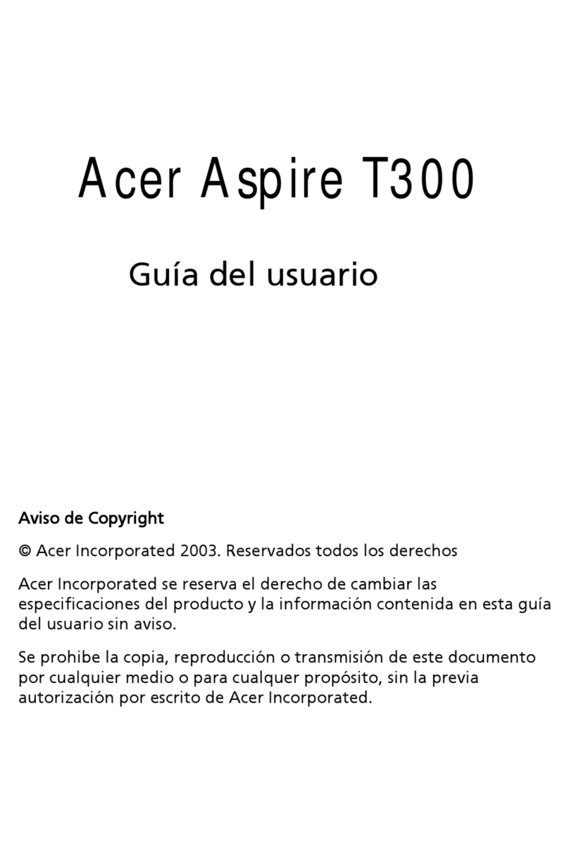 Acer Aspire T300 Guía del usuario