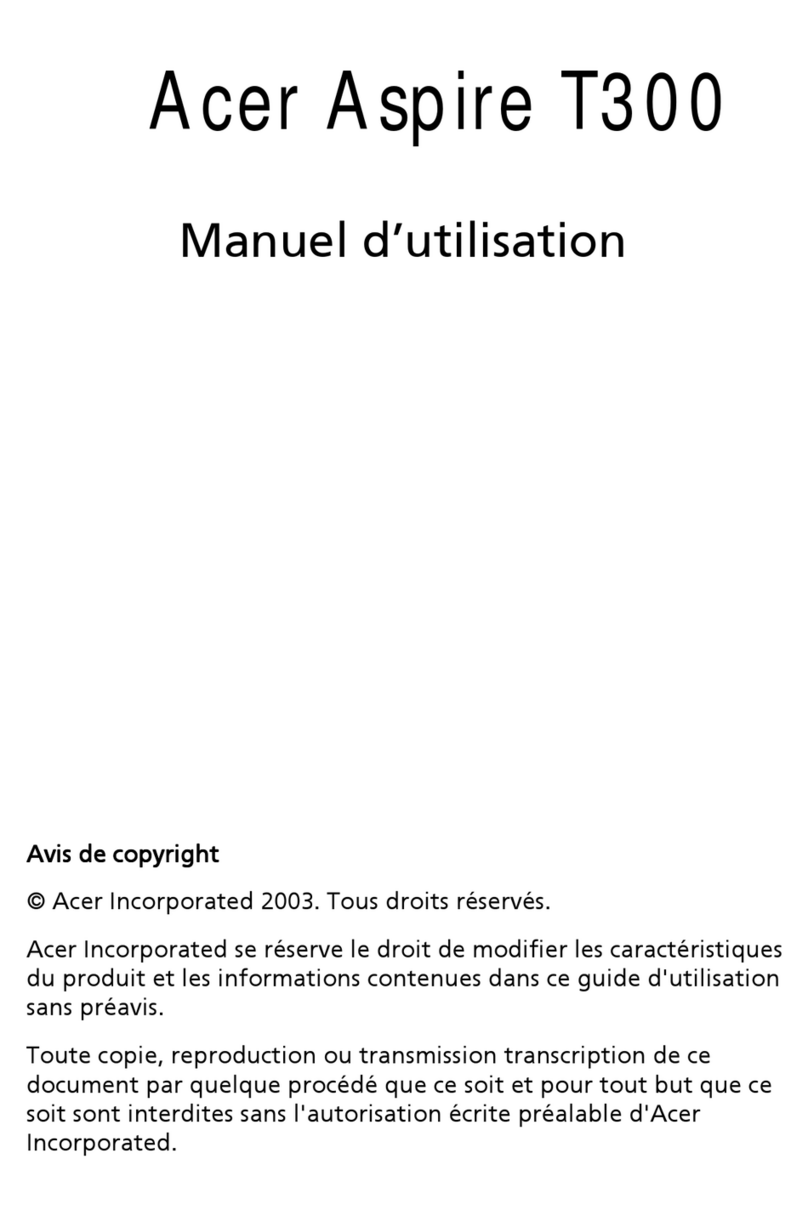 Acer Aspire T300 Configuration guide
