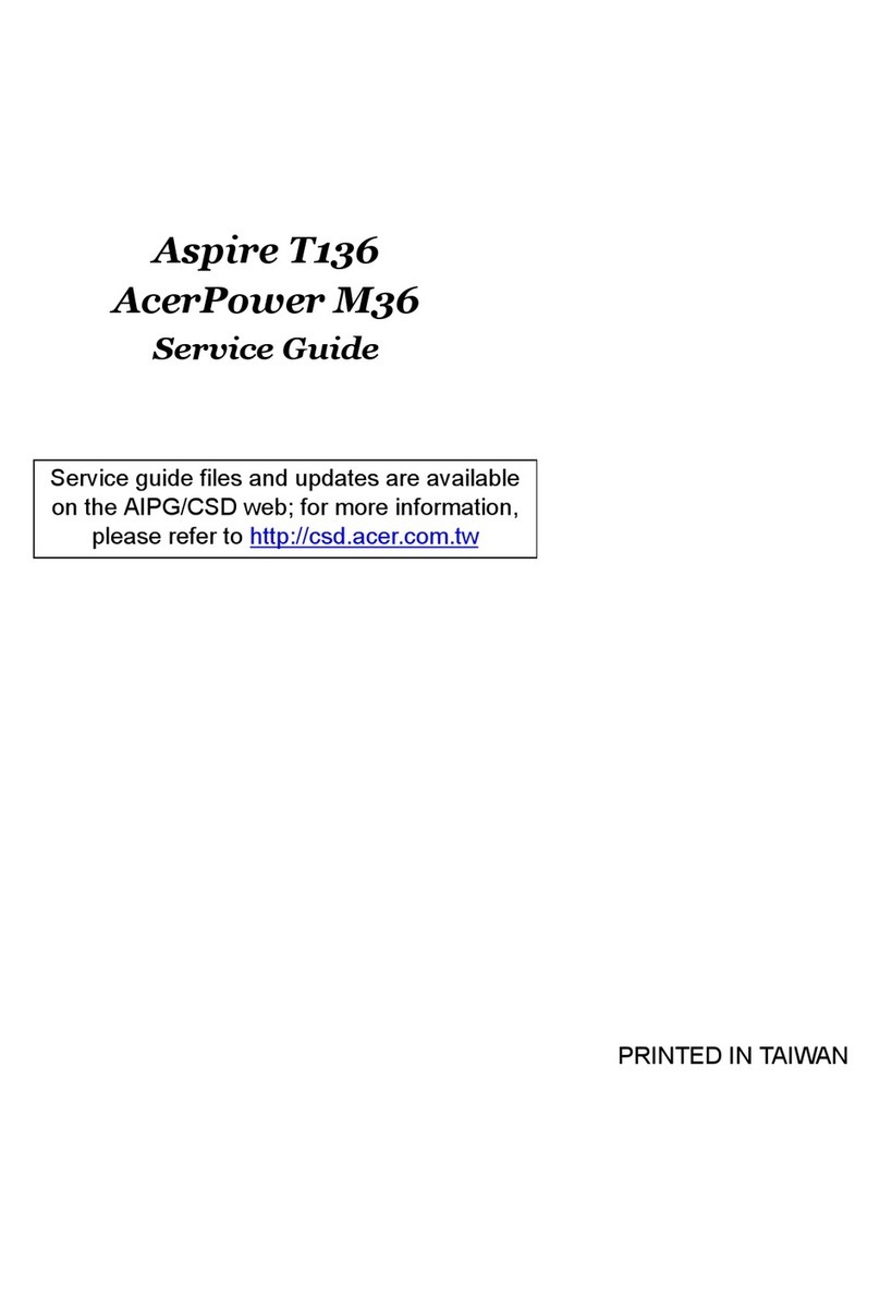 Acer Aspire T136 Service guide