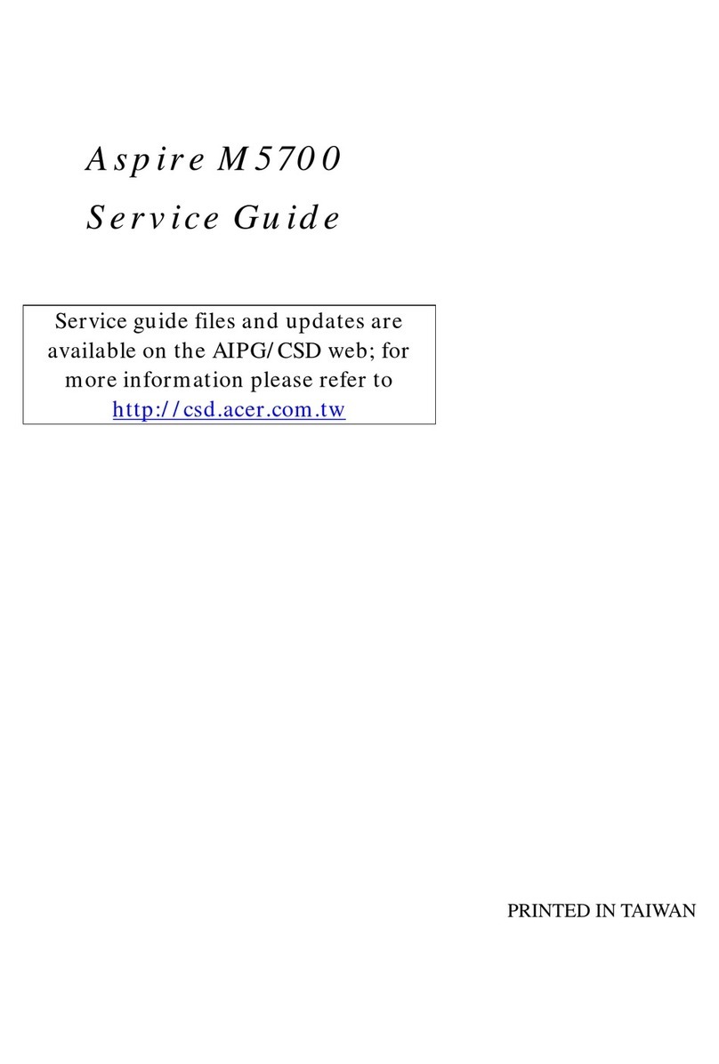 Acer Aspire M5700 User manual