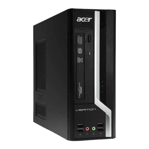 Acer Veriton X275 User manual Acer Veriton X275 User manual