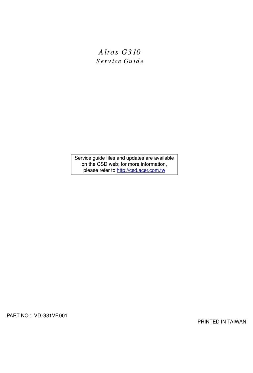 Acer G310 Altos User manual