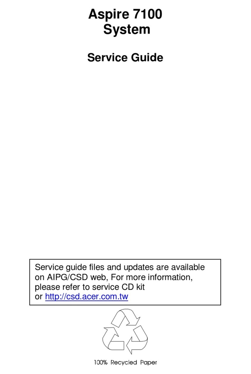 Acer Aspire 7100 System User manual