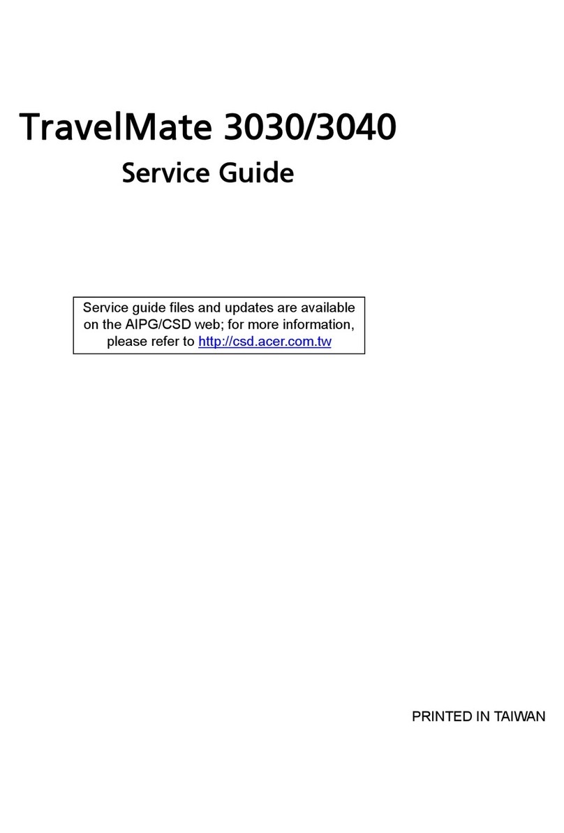 Acer TravelMate 3040 Series Service guide